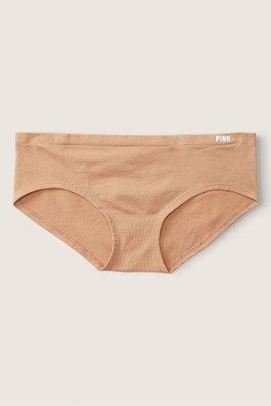 Mocha Latte Nude Victoria's Secret Seamless Hipster Knickers | BRO-578041