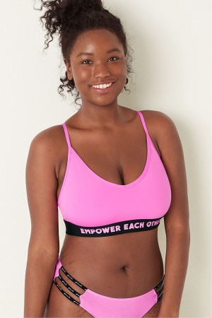 Neon Bubble Empower Each Other Victoria's Secret Lightly Lined Low Impact Sports Bra | XRD-904236