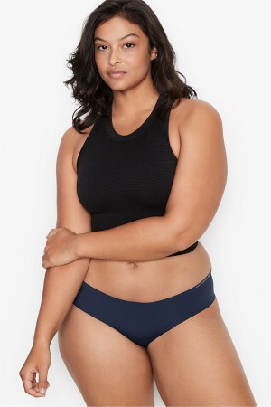 Noir Navy Blue Victoria's Secret Sexy Illusions by Victorias Secret No Show Cheeky Joggery | RFZ-940863