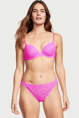 Pink Berry Lace Victoria's Secret Dream Angels Knickers | QJC-930258