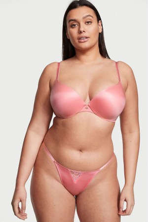 Pink Roses Victoria's Secret Very Sexy Smooth Shine Strap Knickers | BYN-024768