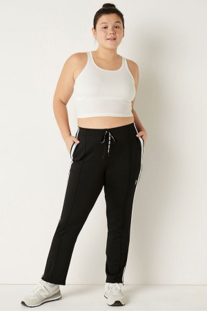 Pure Black Victoria's Secret Full Length Jogger | RAC-793210