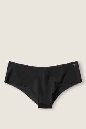 Pure Black Victoria's Secret No-Show No Show Cheeky Knickers | CUV-901286