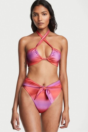 Purple Punch Victoria's Secret Twist Multiway Halterneck Bikini Top | GMX-732915