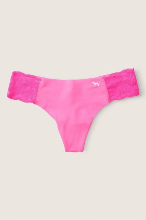 Radiant Rose Pink Victoria's Secret No-Show No Show Thong Knickers | HIW-937648