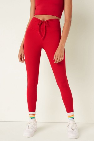 Red Pepper Victoria's Secret Soft Ultimate High Waist Ruched V Legging | UDQ-241578