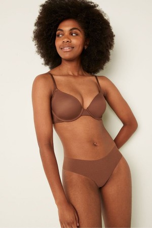 Soft Cappuccino Nude Victoria's Secret Wear Everywhere Smooth Lightly Lined T-Shirt Bra | QEG-107834