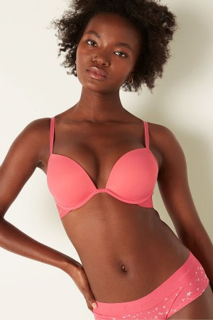 Sunkissed Pink Victoria's Secret Wear Everywhere Smooth Push Up T-Shirt Bra | UBA-210357