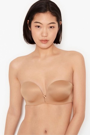 Sweet Praline Nude Victoria's Secret Very Sexy Add 2 Cups Smooth Multiway Strapless Bra | MYD-961804