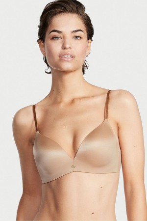 Sweet Praline Nude Victoria's Secret Very Sexy Smooth Non Wired Push Up Bra | UTW-472965