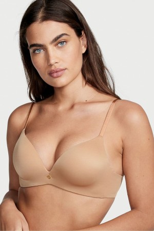 Sweet Praline Nude Victoria's Secret Very Sexy Add 2 Cups Non Wired Push Up Bra | IET-920453