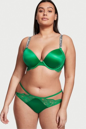 Verdant Green Victoria's Secret Very Sexy Lace Cheeky Knickers | PIF-201987