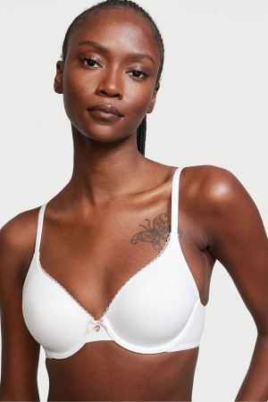 White Victoria's Secret Body by Victoria Smooth Full Cup Push Up Bra | UFW-471832