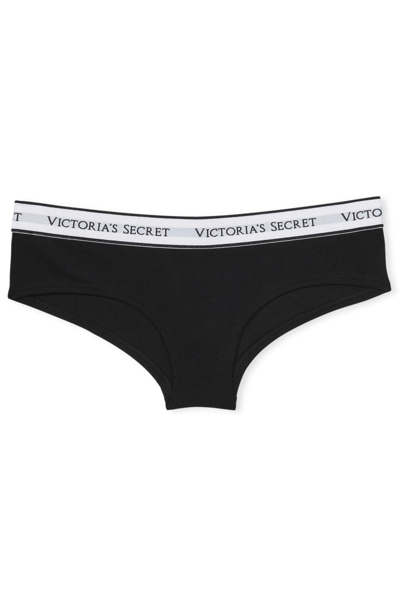 Academy Blue Victoria's Secret Stretch Cotton Logo Knickers | RFU-309251