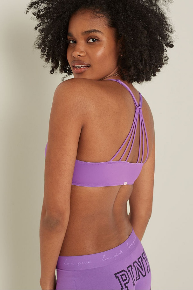 Amethyst Orchid Purple Halloween Victoria's Secret Smooth Push Up T-Shirt Bra | DGV-861794