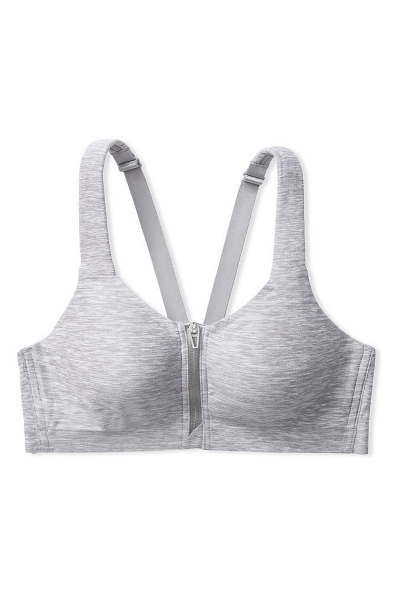 Apricot Frost Orange Victoria's Secret Knockout High Impact Racerback Zip Up Sports Bra | FQG-163082