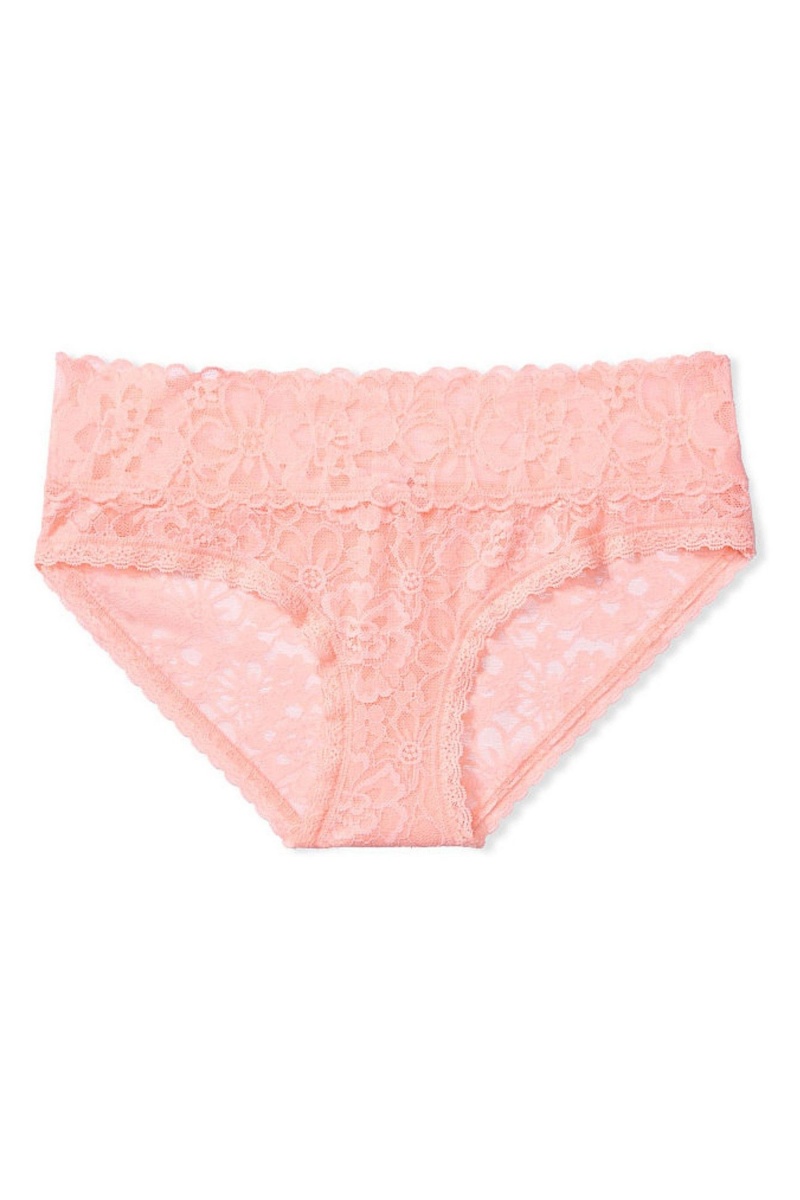 Apricot Frost Orange Victoria's Secret The Lacie Lace Hipster Knickers | ZLT-607143