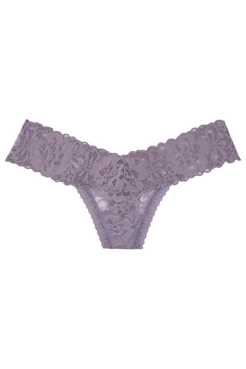 Aqua Crystal Blue Victoria's Secret The Lacie Lace Thong Knickers | UFC-540978