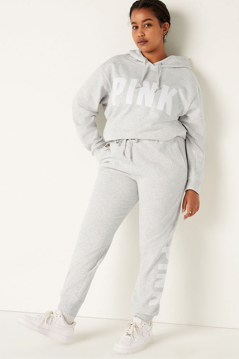 Atomic Pink Sans Logo Victoria's Secret Fleece Lounge Jogger | BAE-473985