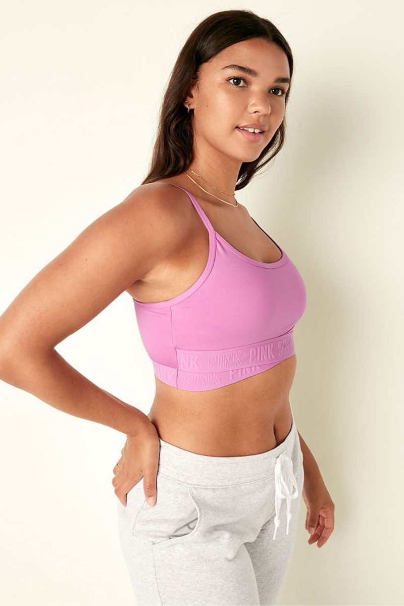 Beaming Blue Victoria's Secret Lightly Lined Low Impact Crossover Sports Bra | ZGO-281543