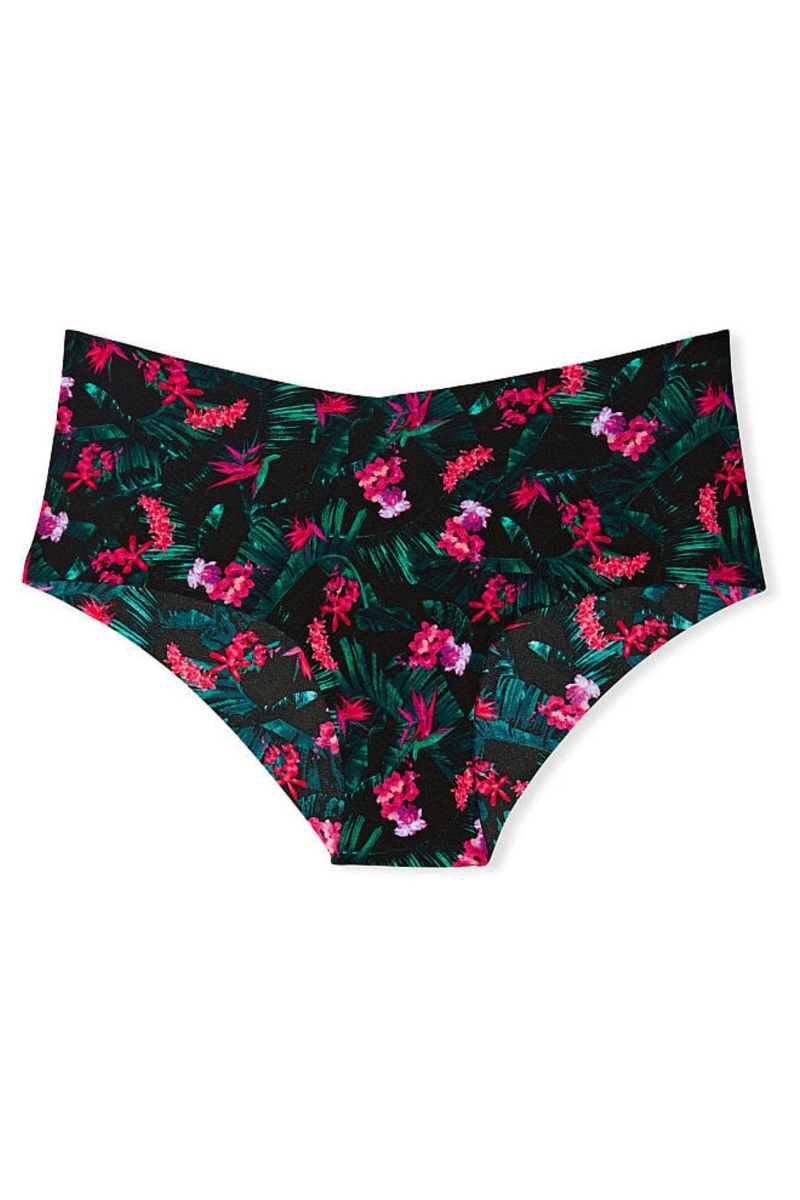 Black Ditsy Strawberry Victoria's Secret Sexy Illusions by Victorias Secret No Show Cheeky Knickers | VKQ-428901