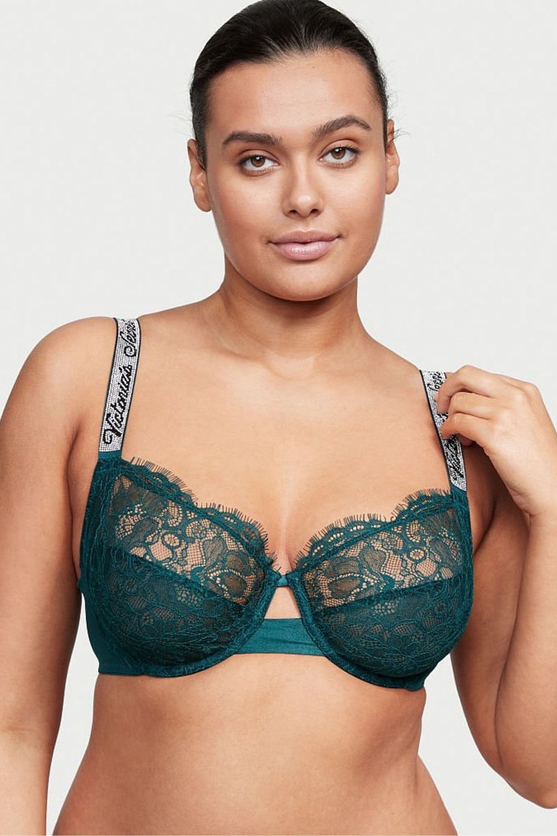 Black Ivy Green Victoria\'s Secret Very Sexy The Fabulous by Victoria’s Secret Full Cup Bra | AZK-014328