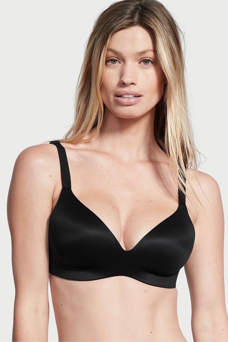 Black Victoria's Secret Bare Smooth Lightly Lined Non Wired Full Cup Bra | SPQ-045281