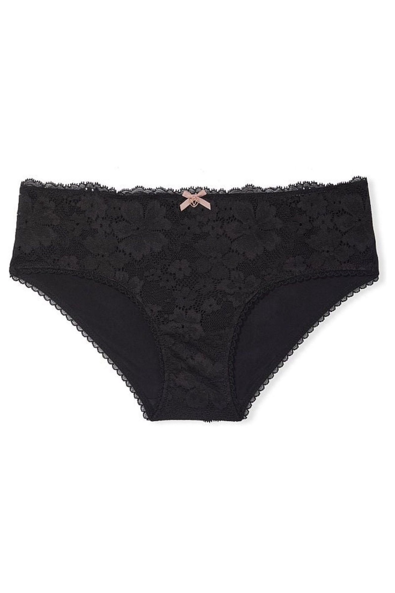 Black Victoria\'s Secret Body by Victoria Lace Hipster Knickers | HXO-102734