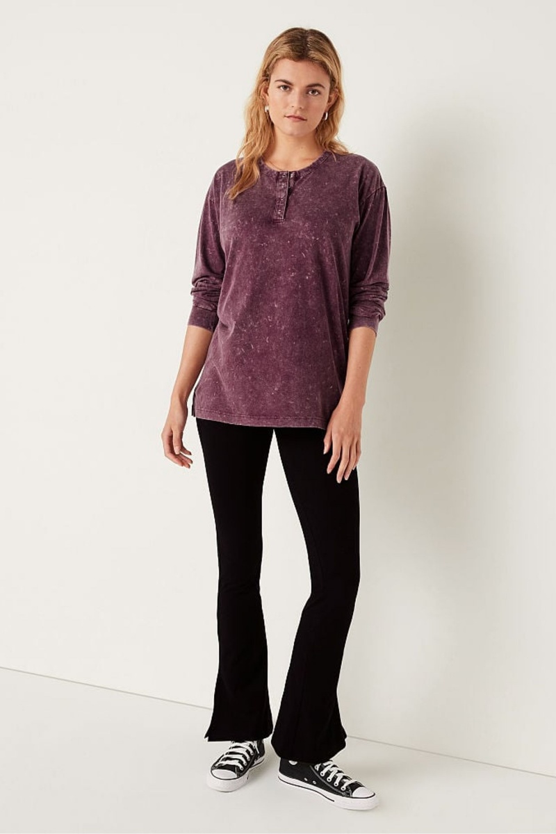 Black Victoria's Secret Long Sleeve T-Shirt | JCR-273658