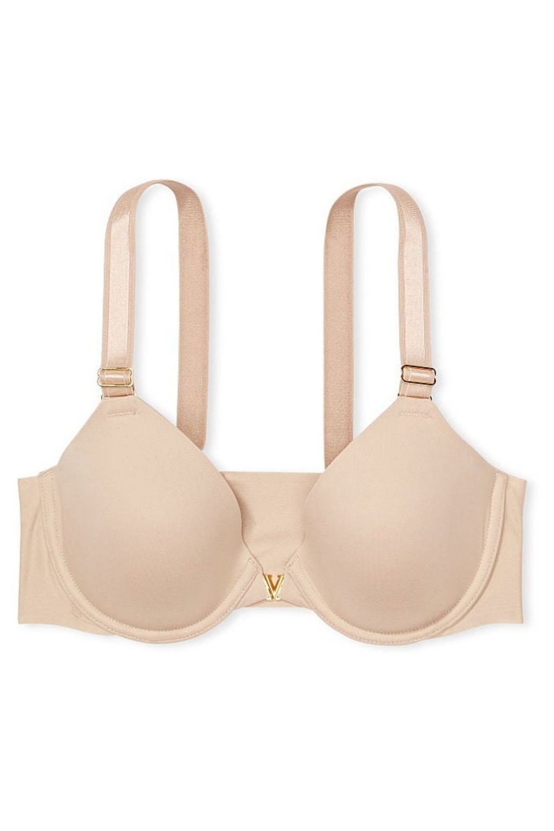 Black Victoria\'s Secret Love Cloud Front Fastening Lightly Lined Full Coverage Bra | VXL-367052