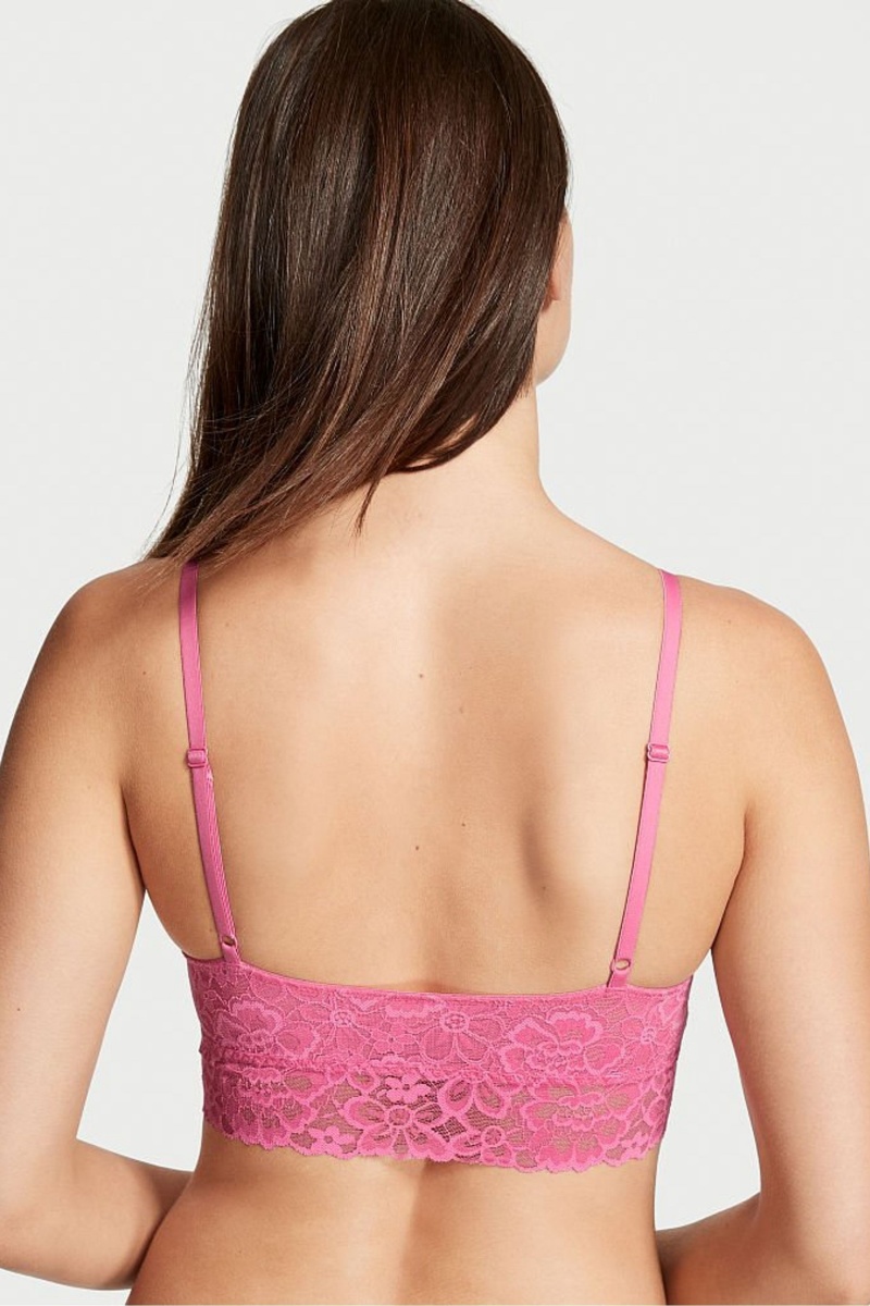 Black Victoria's Secret Sexy Tee Lace Unlined Bralette | TGY-842713