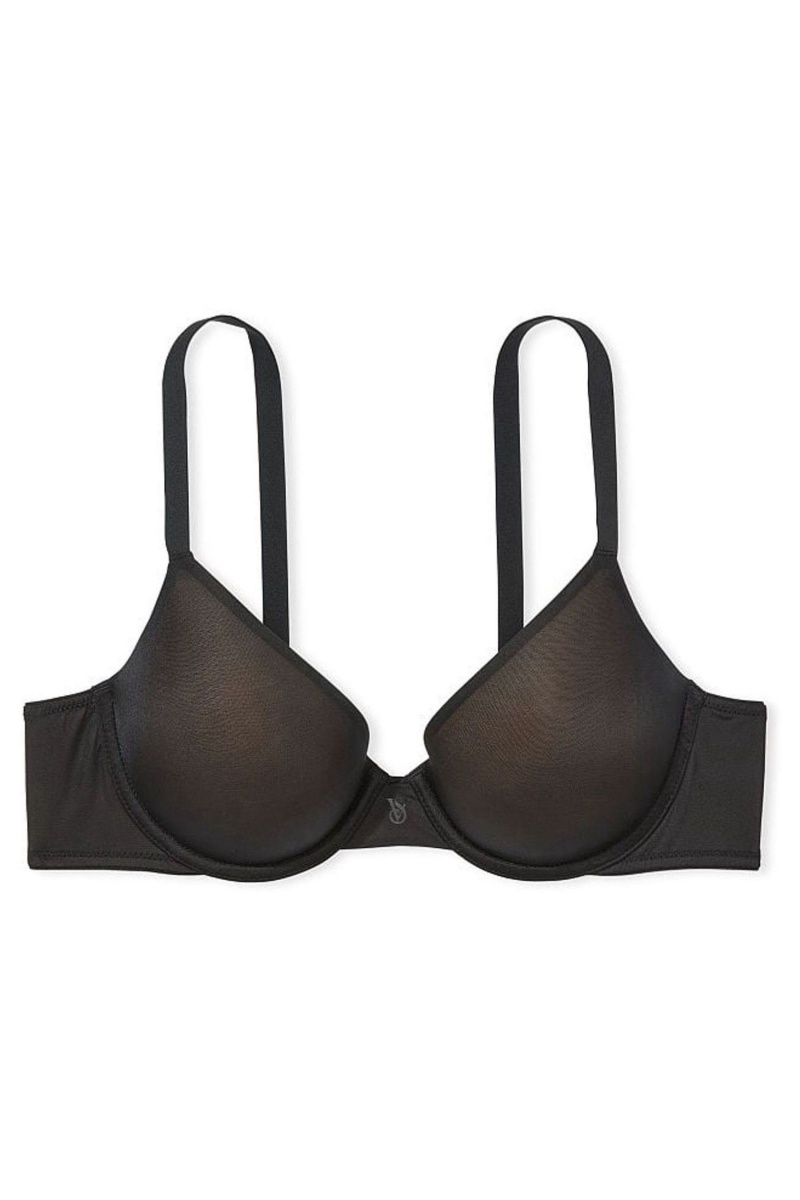 Black Victoria's Secret Smooth Push Up Bra | WGT-341675