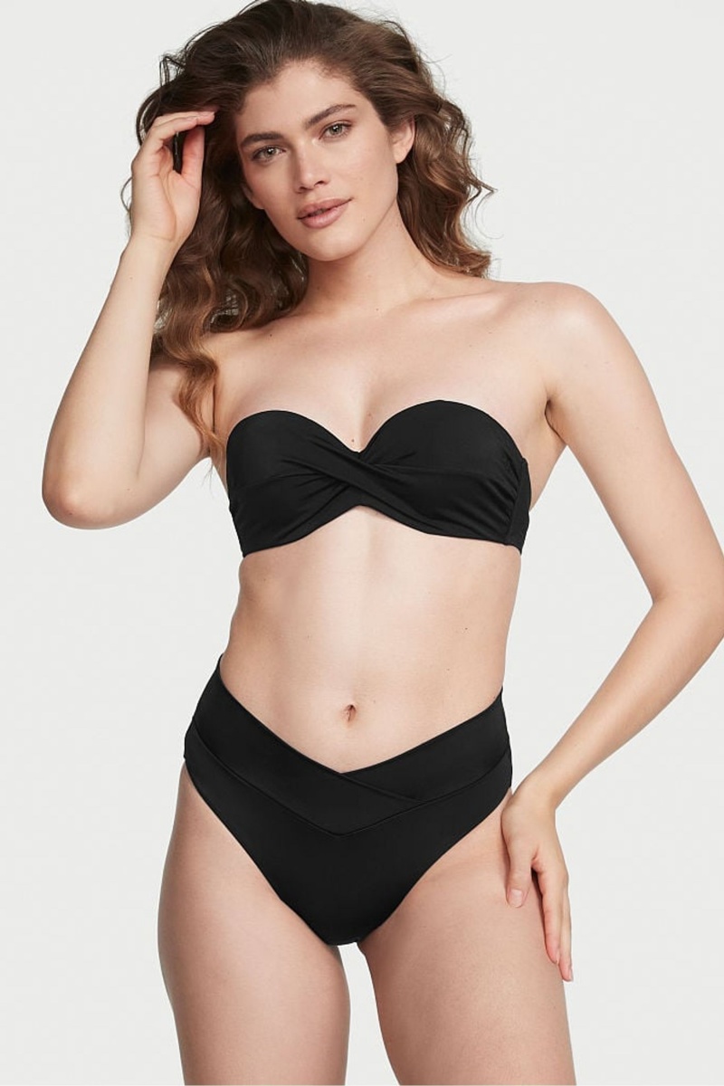 Black Victoria's Secret Swim Bikini Top | CQI-284579