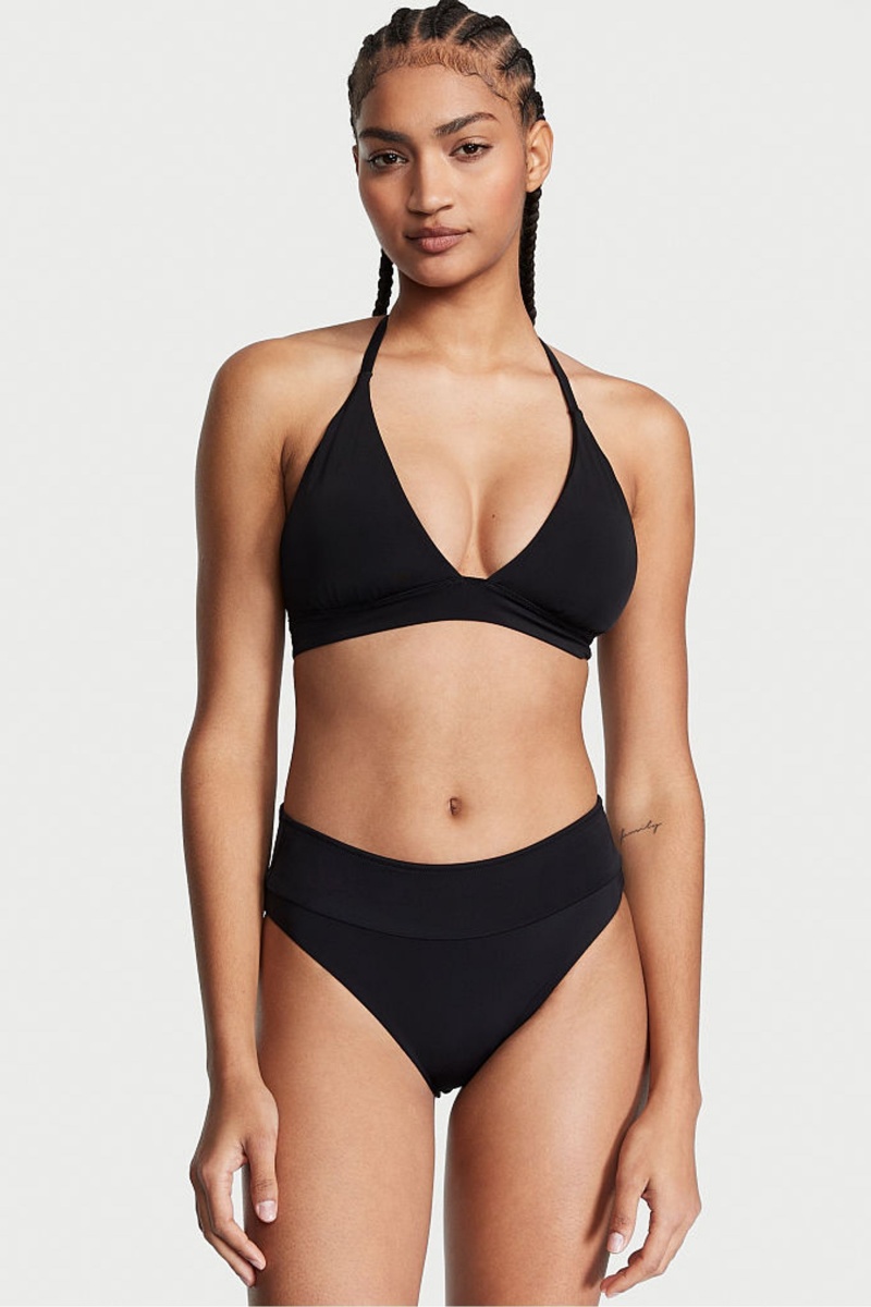 Black Victoria's Secret Swim Bikini Top | LVH-248953