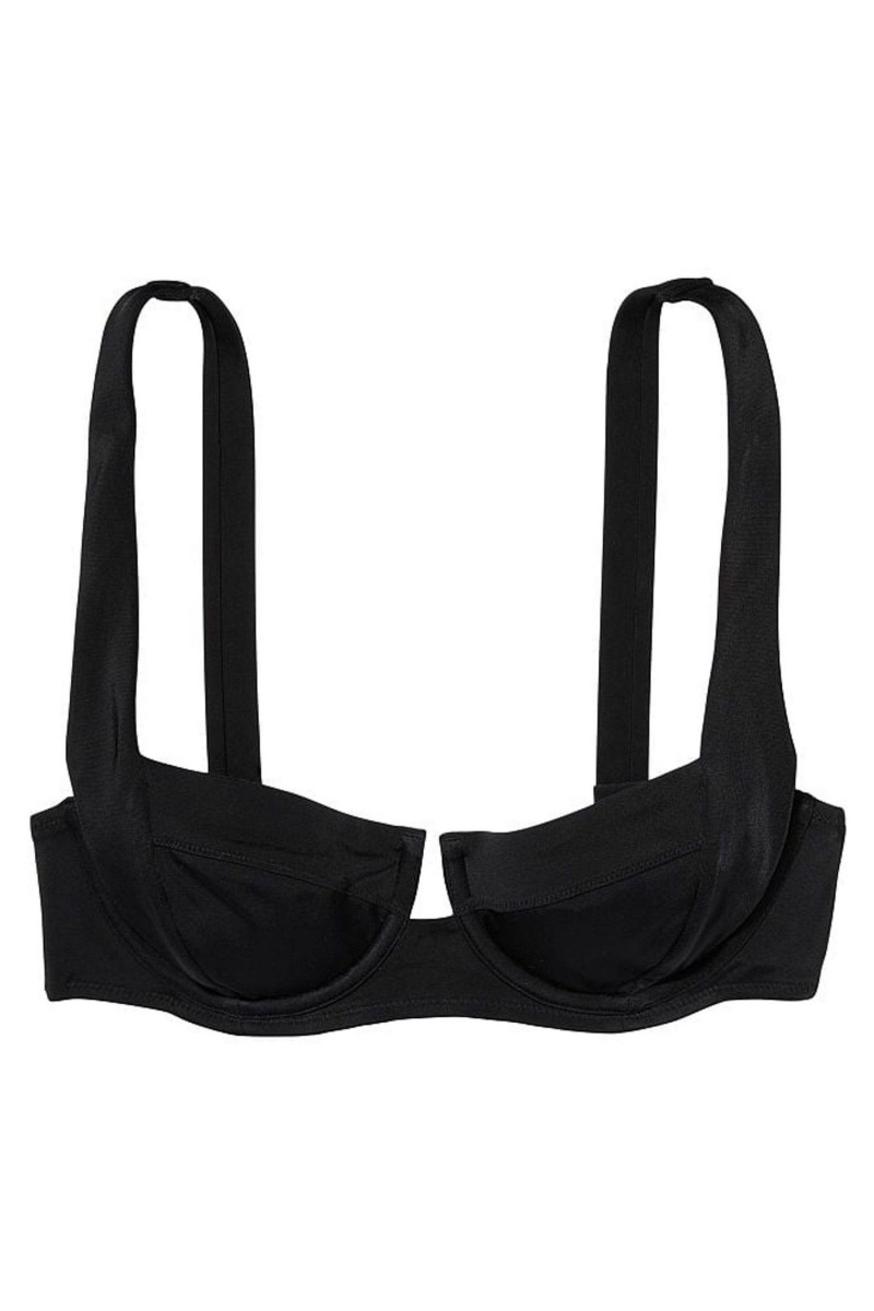 Black Victoria's Secret Swim Bikini Top | HQD-179302