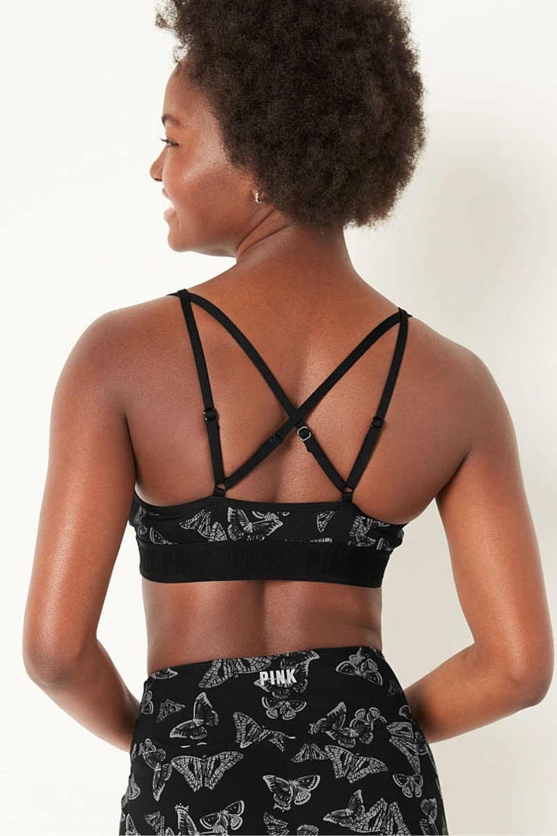 Black Victoria's Secret Ultimate Strappy Back Lightly Lined Bra | CQM-159823