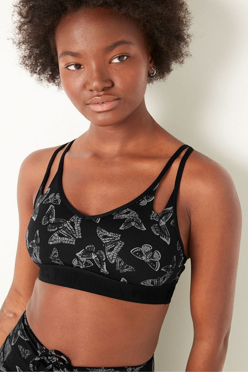 Black Victoria's Secret Ultimate Strappy Back Lightly Lined Bra | CQM-159823