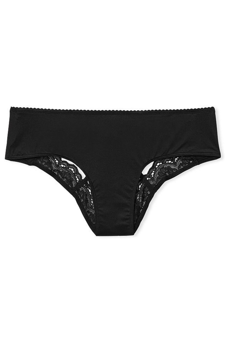 Black Victoria's Secret Very Sexy Cut Out Cheeky Knickers | UNC-530917