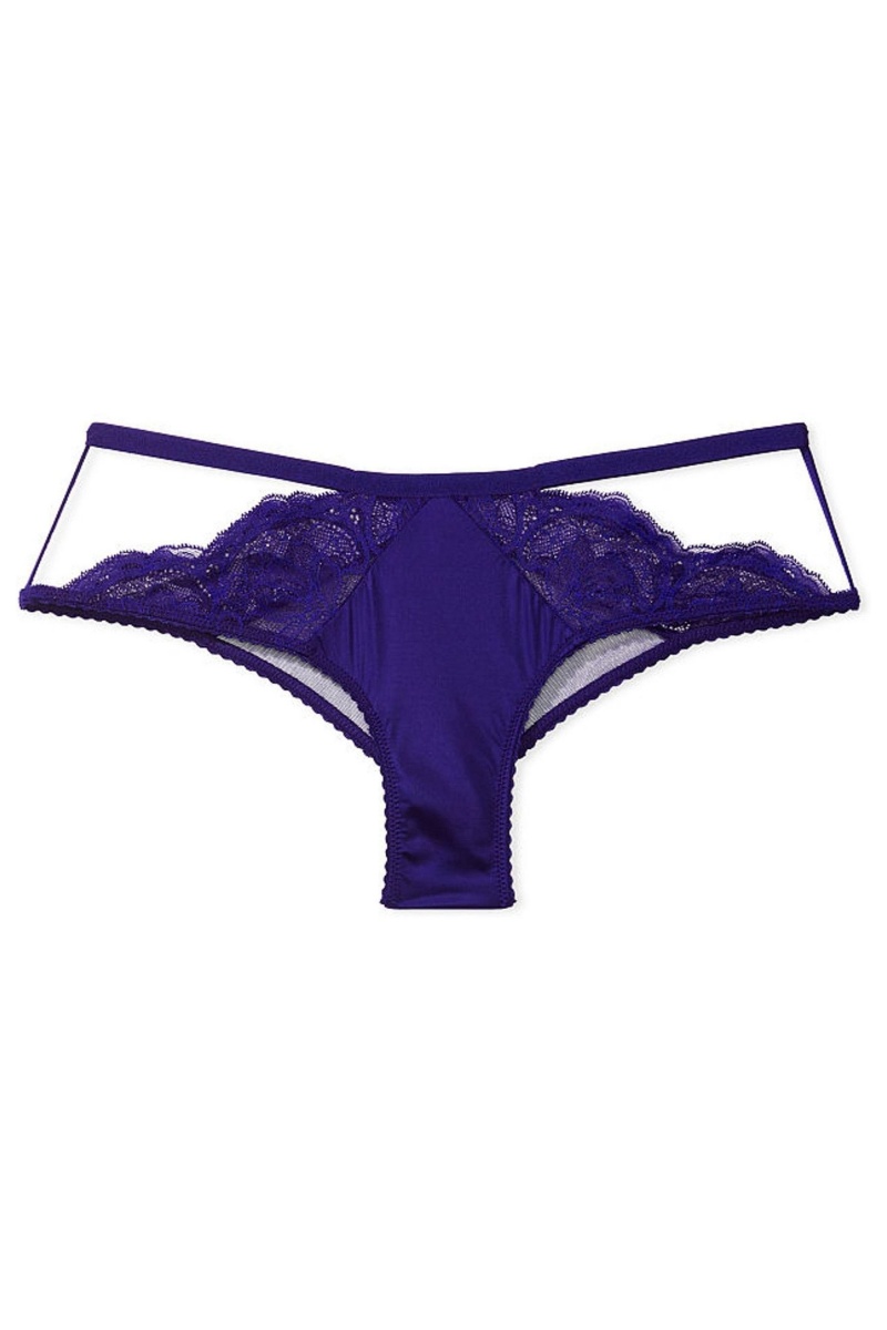 Black Victoria's Secret Very Sexy Lace Cheeky Knickers | NVH-238016