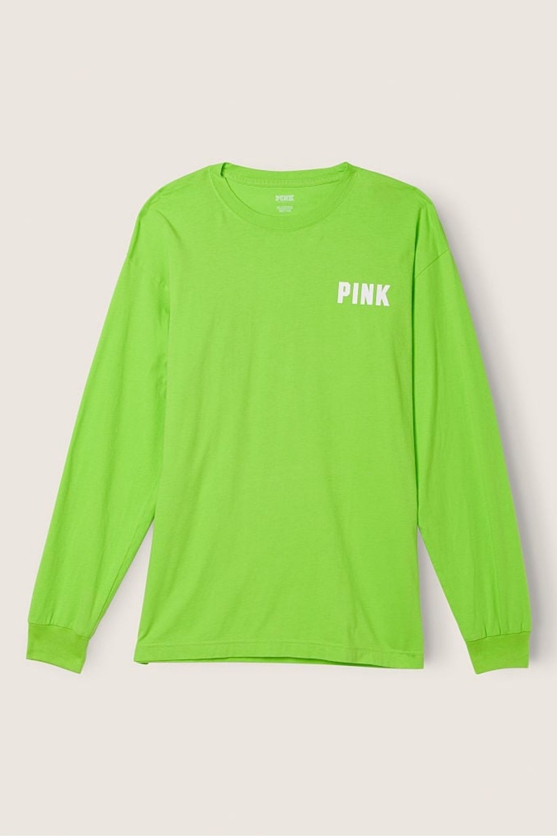 Bloom Green Victoria's Secret Long Sleeve T-Shirt | ZRU-461250