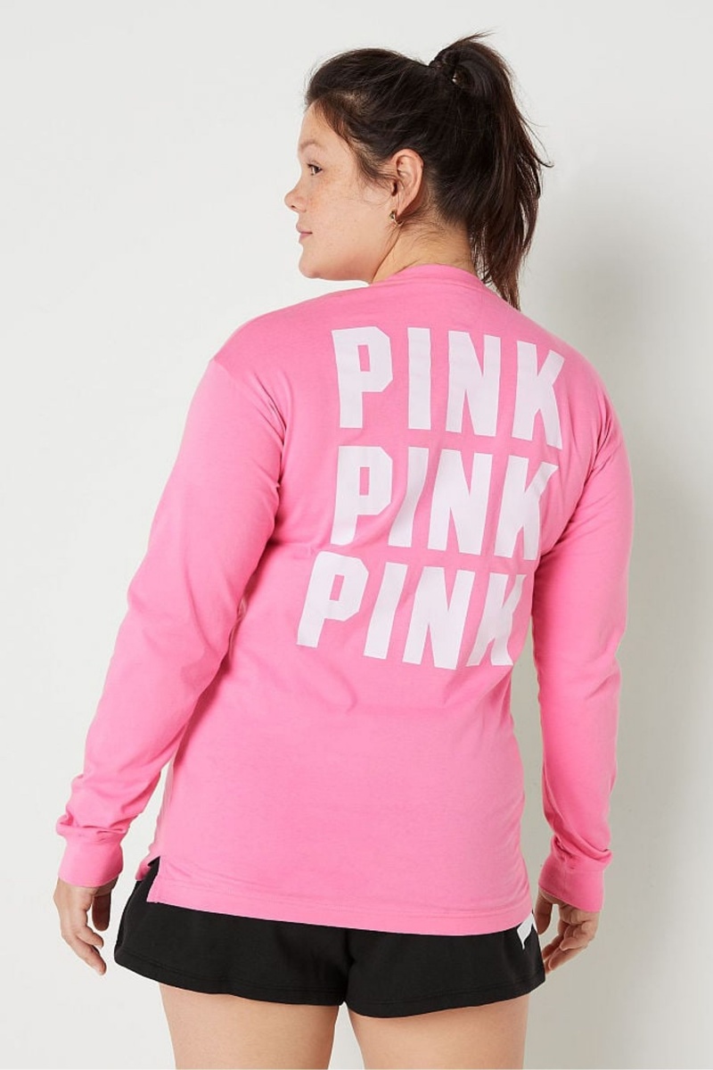 Bloom Green Victoria's Secret Long Sleeve T-Shirt | ILX-496320