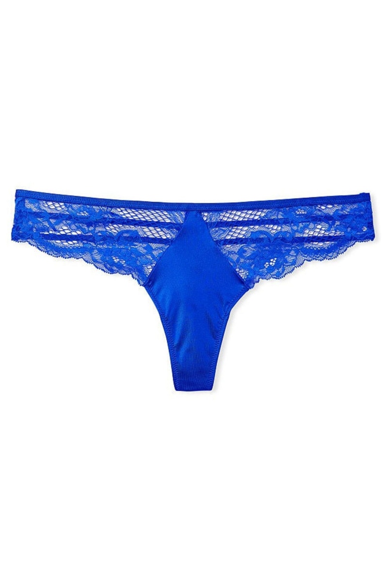 Blue Oar Victoria's Secret Very Sexy Lace Thong Knickers | DPU-429537