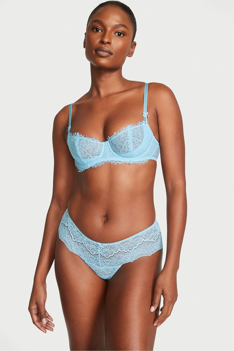 Blue Topaz Lace Victoria's Secret Dream Angels Bra | FHV-067254