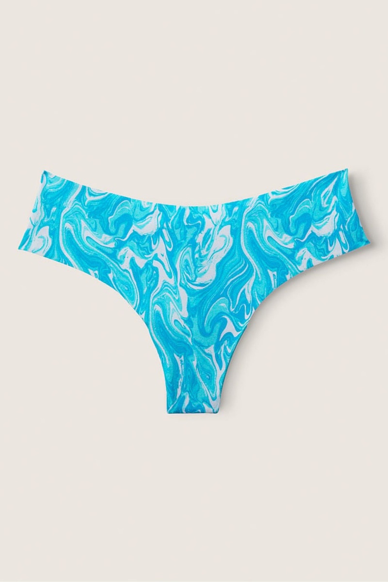 Bright Marine Blue Victoria\'s Secret No-Show Thong Knickers | NFC-869015