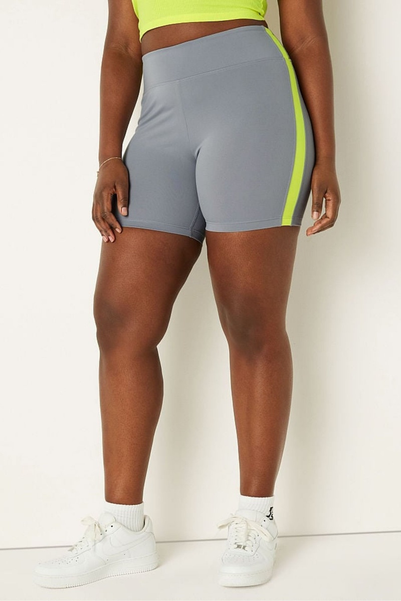 Bright Marine Blue Victoria\'s Secret Soft Ultimate Stripe High Waist 6 Bike Short | OEJ-841530