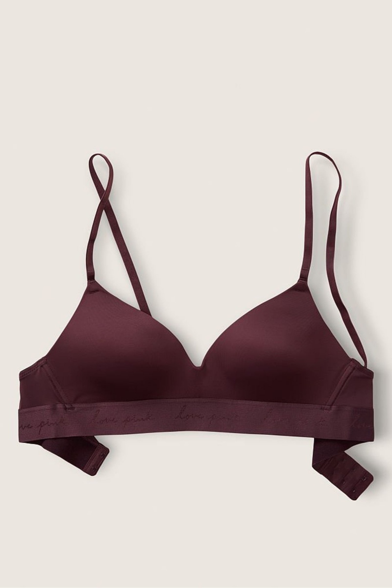 Burnt Umber Brown Victoria's Secret Wear Everywhere Smooth Lightly Lined Non Wired T-Shirt Bra | AVM-635892