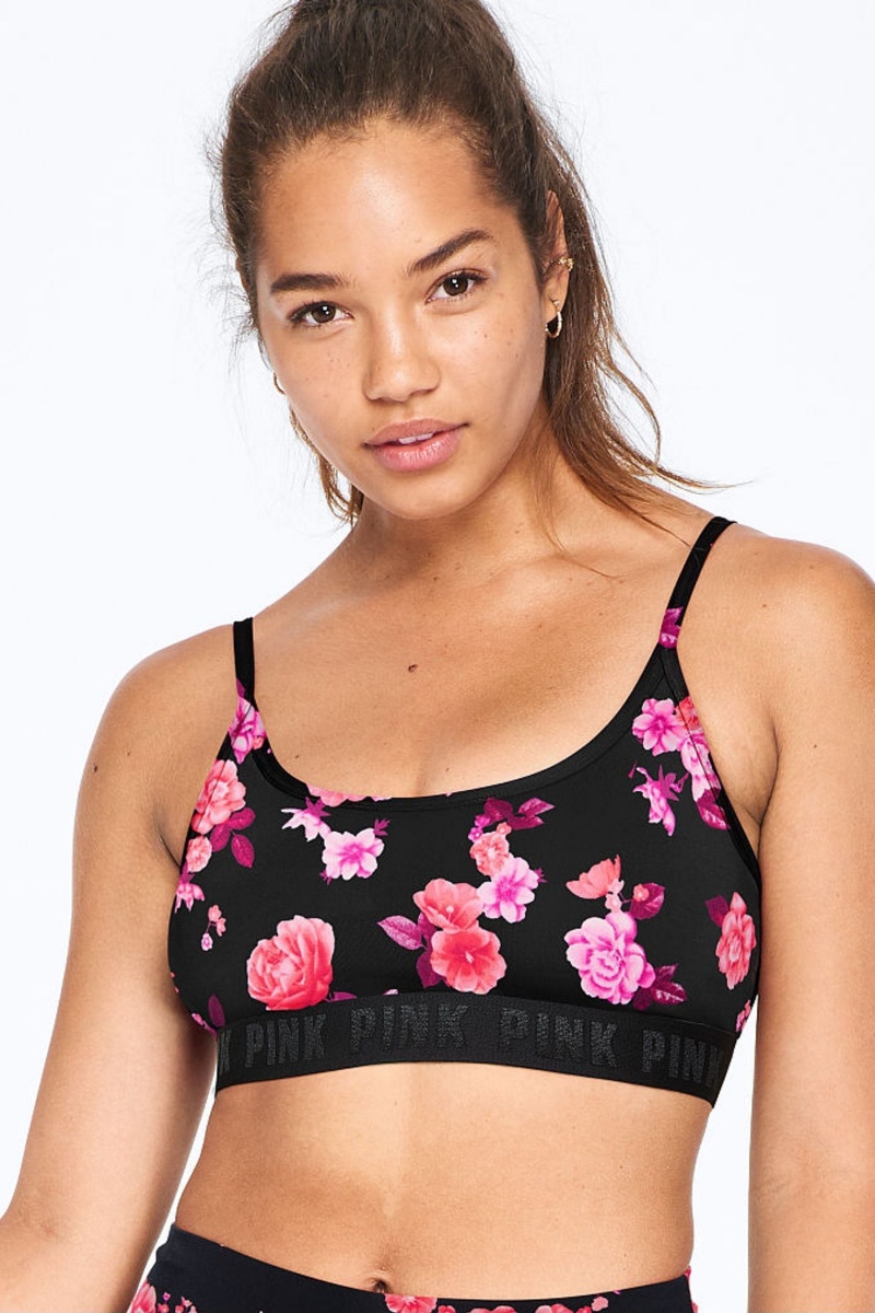 Chalk Rose Victoria\'s Secret Ultimate Scoop Lightly Lined Sports Bra | HKS-367985