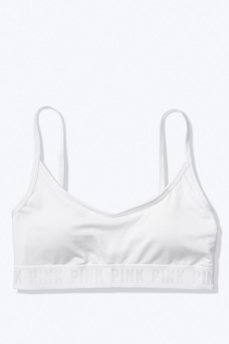 Chalk Rose Victoria's Secret Ultimate Scoop Lightly Lined Sports Bra | CQY-745296