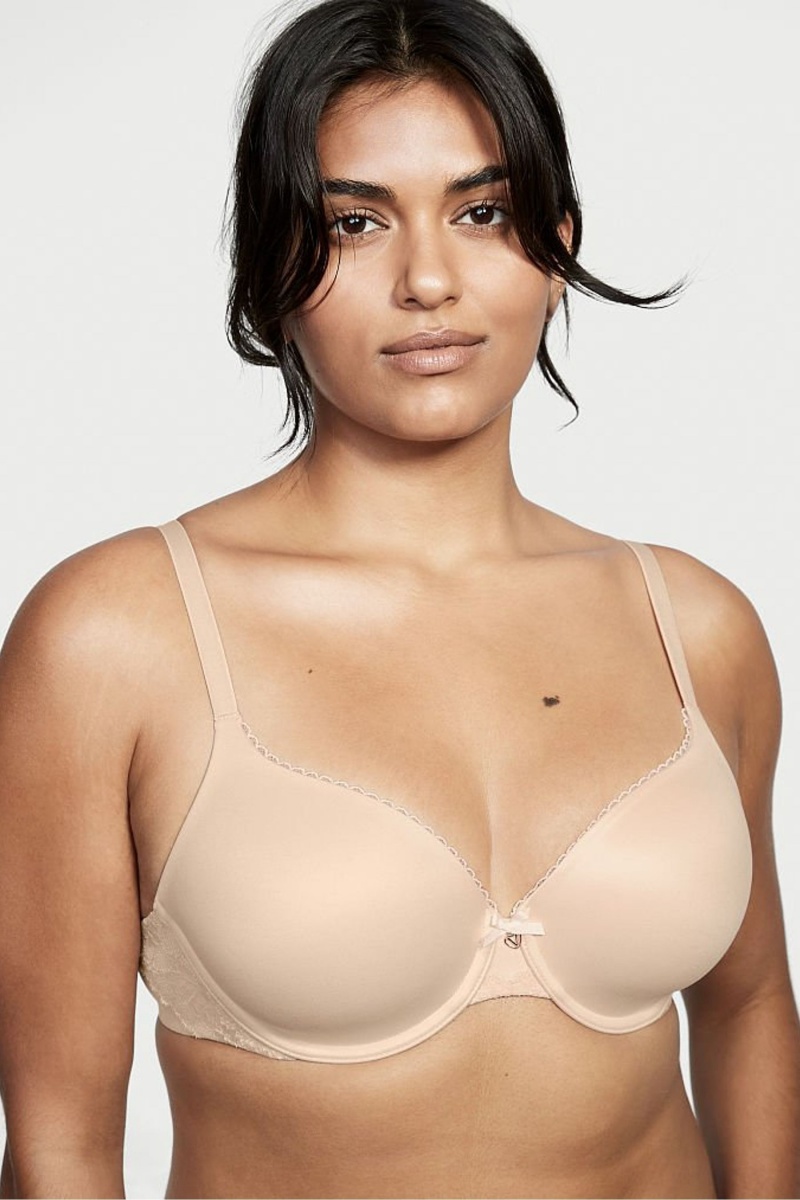 Champagne Nude Victoria\'s Secret Body by Victoria Smooth Full Cup Push Up Bra | BGX-716820