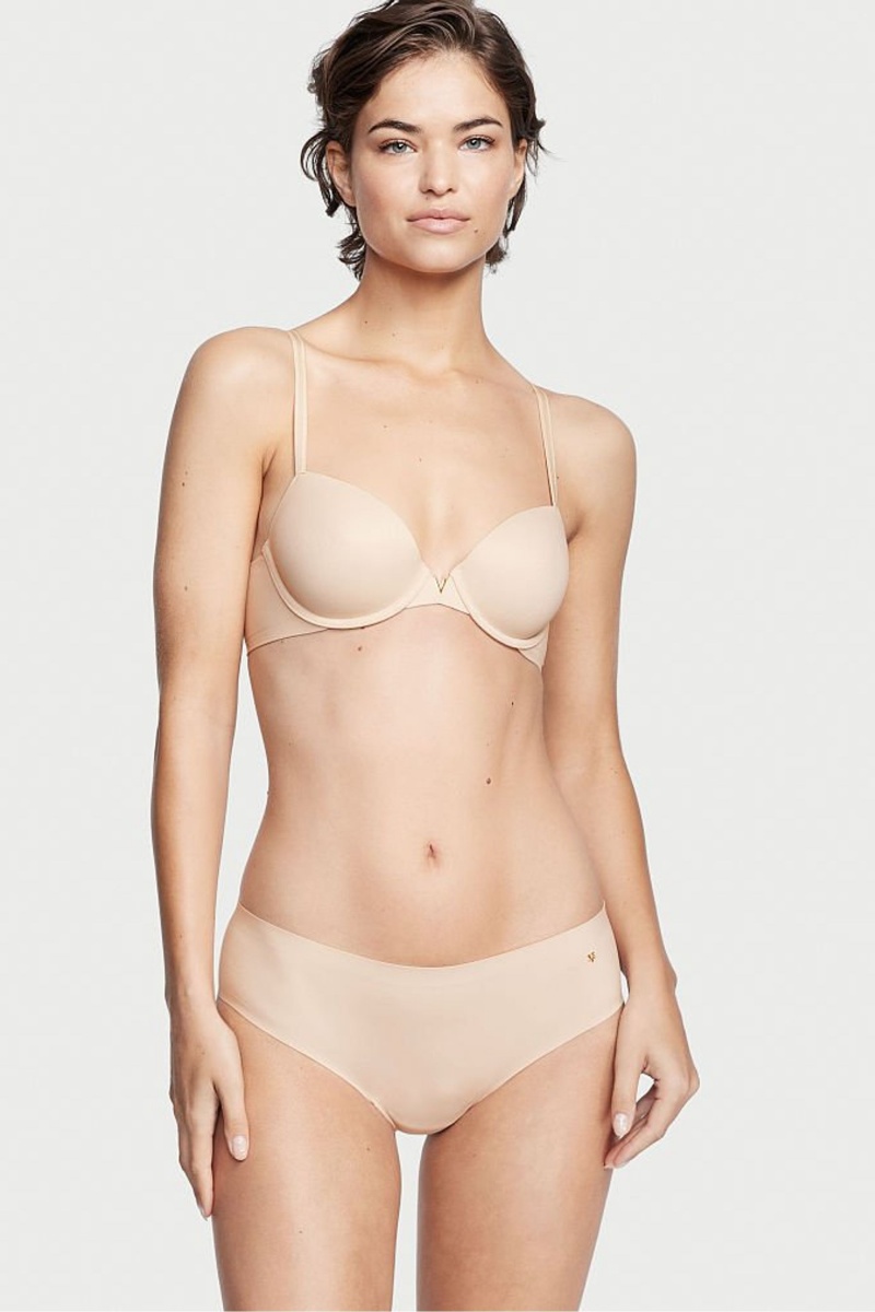 Champagne Nude Victoria's Secret Love Cloud Smooth Hipster Knickers | PWG-240386